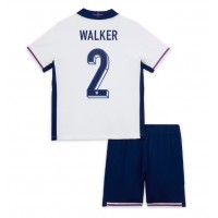 England Kyle Walker #2 Heimtrikotsatz Kinder EM 2024 Kurzarm (+ Kurze Hosen)